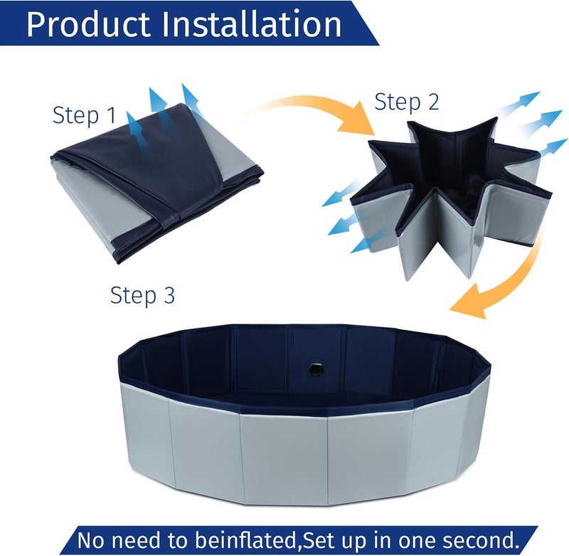 HALAGAS Cat Birthing Box,Whelping Box for Cats,Cat Birthing Nesting Boxs,Whelping Pool,Pet Birth Supplies,Foldable Cates Bath Pool,Convenient Storage, Easy to Clean，Can be Used Indoors or Outdoors - Image 3